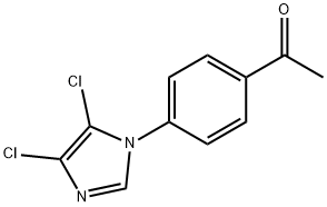 1-[4-(4,5-DICHLORO-1H-IMIDAZOL-1-YL)PHENYL]ETHAN-1-ONE Structure
