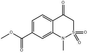 3,4-DIHYDRO-2,2-DIOXO-7-METHOXYCARBONYL-1-METHYLBENZO[2,1-C]THIAZIN-4-ONE Structure
