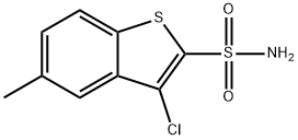 5-CHLORO-3-METHYLBENZO[B]THIOPHENE-2-SULFONAMIDE Structure