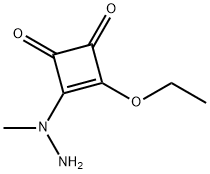 3-ETHOXY-4-(1-METHYLHYDRAZINO)CYCLOBUT-3-ENE-1,2-DIONE Structure