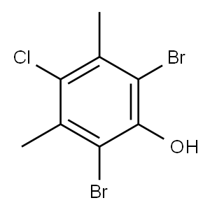 2,6-DIBROMO-4-CHLORO-3,5-DIMETHYLPHENOL Structure