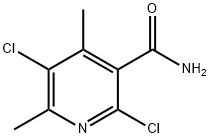 2,5-DICHLORO-4,6-DIMETHYLNICOTINAMIDE Structure