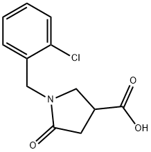 1-(2-CHLOROBENZYL)-5-OXOPYRROLIDINE-3-CARBOXYLIC ACID Structure