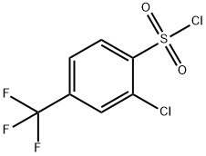 2-CHLORO-4-(TRIFLUOROMETHYL)BENZENESULFONYL CHLORIDE Structure
