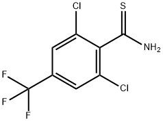 2,6-DICHLORO-4-(TRIFLUOROMETHYL)THIOBENZAMIDE Structure