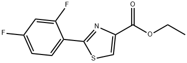 ETHYL 2-(2,4-DIFLUOROPHENYL)THIAZOLE-4-CARBOXYLATE Structure