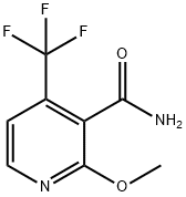2-METHOXY-4-(TRIFLUOROMETHYL)PYRIDINE-3-CARBOXAMIDE Structure