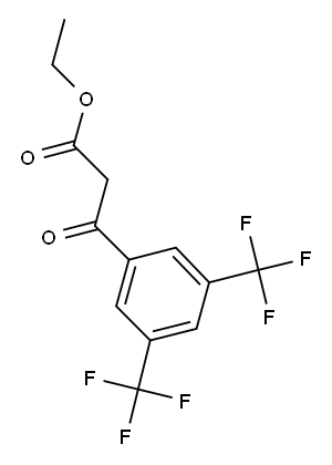 ETHYL 3-[3,5-DI(TRIFLUOROMETHYL)PHENYL]-3-OXOPROPANOATE Structure