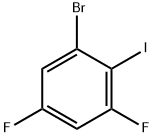 2-BROMO-4,6-DIFLUOROIODOBENZENE Structure