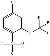 4-BROMO-2-(TRIFLUOROMETHOXY)BENZENE-1-SULFONYL CHLORIDE Structure