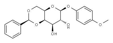4-Methoxyphenyl 4,6-O-Benzylidene-beta-D-galactopyranoside Structure
