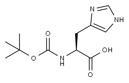 N-Boc-L-Histidine Structure