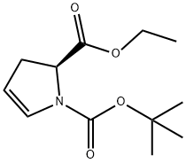 (S)-1-Boc-2,3-dihydro-2-pyrrolecarboxylic acid ethyl ester Structure