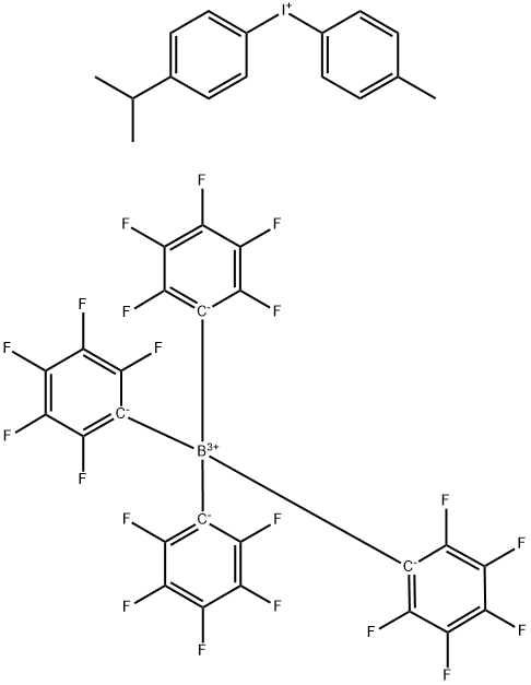 4-ISOPROPYL-4'-METHYLDIPHENYLIODONIUM TETRAKIS(PENTAFLUOROPHENYL)BORATE Structure
