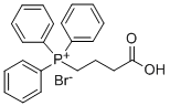 (3-CARBOXYPROPYL)TRIPHENYLPHOSPHONIUM BROMIDE Structure