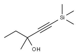 3-METHYL-1-TRIMETHYLSILYL-1-PENTYN-3-OL (+/-) Structure