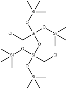 1,3-BIS(CHLOROMETHYL)-1,1,3,3-TETRAKIS(TRIMETHYLSILOXY)DISILOXANE Structure