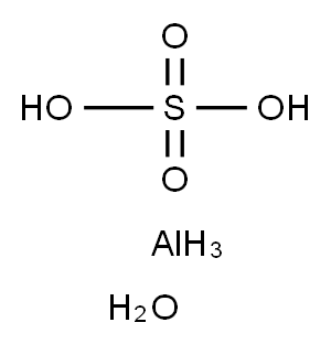 Aluminium sulfate hydrate Structure