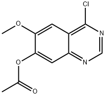7-ACETOXY-4-CHLORO-6-METHOXYQUINAZOLINE Structure