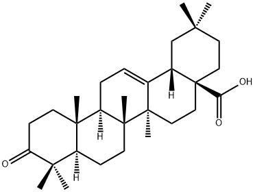 3-Oxo-olean-12-en-28-oic acid Structure