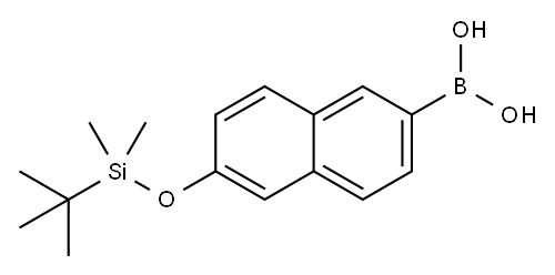 6-T-BUTYLDIMETHYSILYLOXY-2-NAPHTHALENEBORONIC ACID Structure