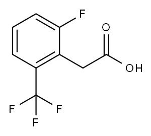 2-FLUORO-6-(TRIFLUOROMETHYL)PHENYLACETIC ACID Structure