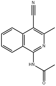 1-ACETAMIDO-4-CYANO-3-METHYLISOQUINOLINE Structure