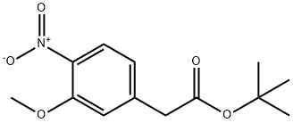 Benzeneacetic acid, 3-Methoxy-4-nitro-, 1,1-diMethylethyl ester Structure