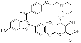 Raloxifene 4'-glucuronide Structure