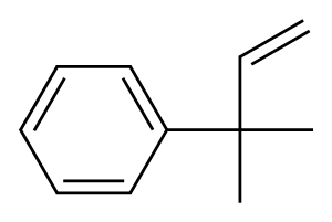 1,1-Dimethyl-2-propenylbenzene Structure