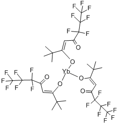 TRIS(6,6,7,7,8,8,8-HEPTAFLUORO-2,2-DIMETHYL-3,5-OCTANEDIONATO)YTTERBIUM Structure