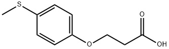 3-[4-(Methylthio)phenoxy]propionic Acid Structure
