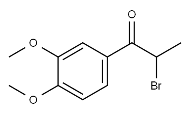 2-bromo-3-4-dimethoxypropiophenone  Structure