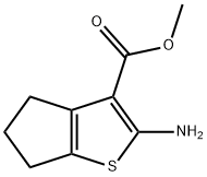 2-AMINO-5,6-DIHYDRO-4H-CYCLOPENTA[B]THIOPHENE-3-CARBOXYLIC ACID METHYL ESTER Structure
