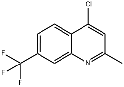 4-CHLORO-2-METHYL-7-(TRIFLUOROMETHYL)QUINOLINE Structure