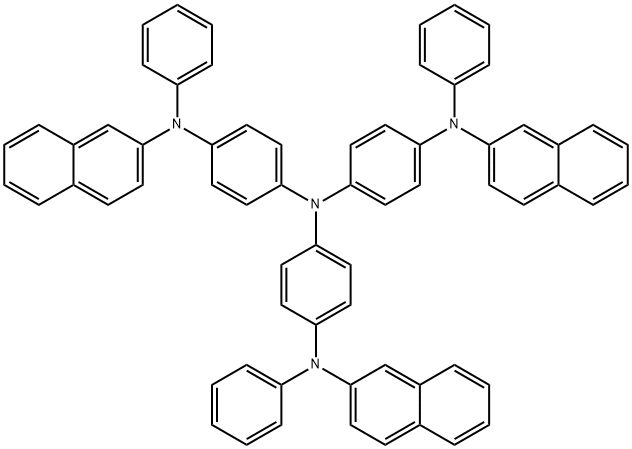 4,4',4''-Tris[2-naphthyl(phenyl)amino]triphenylamine Structure