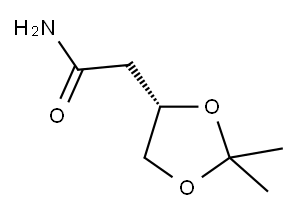(S)-2,2-DIMETHYL-1,3-DIOXOLANE-4-ACETAMIDE Structure