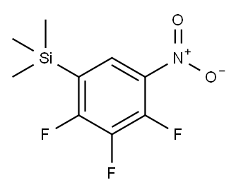 1-NITRO-2,3,4-TRIFLUORO-5-(TRIMETHYLSILYL)BENZENE Structure
