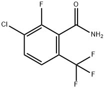3-CHLORO-2-FLUORO-6-(TRIFLUOROMETHYL)BENZAMIDE Structure
