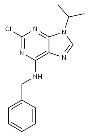 N-BENZYL-2-CHLORO-9-ISOPROPYL-9H-PURIN-6-AMINE Structure