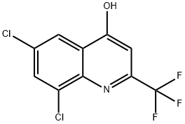 6,8-DICHLORO-2-(TRIFLUOROMETHYL)QUINOLIN-4-OL Structure