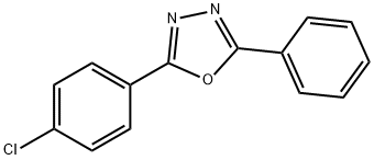 2-(4-Chlorophenyl)-5-phenyl-1,3,4-oxadiazole Structure