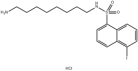 (N-8-AMINOOCTYL)-5-IODO-1-NAPHTHALENESULFONAMIDE HCL Structure
