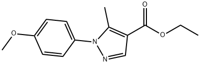 ETHYL 1-(4-METHOXYPHENYL)-5-METHYL-1H-PYRAZOLE-4-CARBOXYLATE Structure