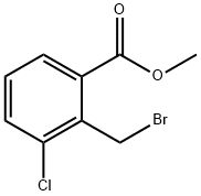 METHYL 2-BROMOMETHYL-3-CHLORO-BENZOATE Structure