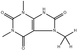 [7-CD3]-1,3,7-Trimethyluric Acid Structure