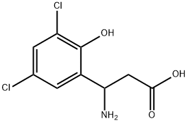 3-AMINO-3-(3,5-DICHLORO-2-HYDROXY-PHENYL)-PROPIONIC ACID Structure