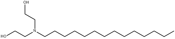 2,2'-(tetradecylimino)bisethanol Structure