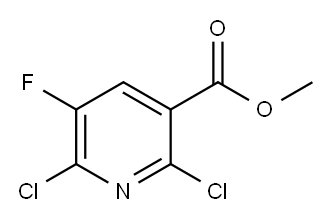 METHYL 2,6-DICHLORO-5-FLUORONICOTINATE Structure
