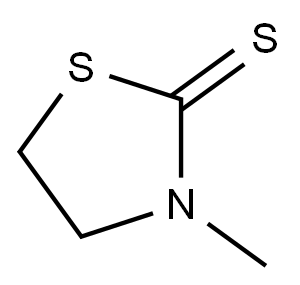 3-methylthiazolidine-2-thione Structure